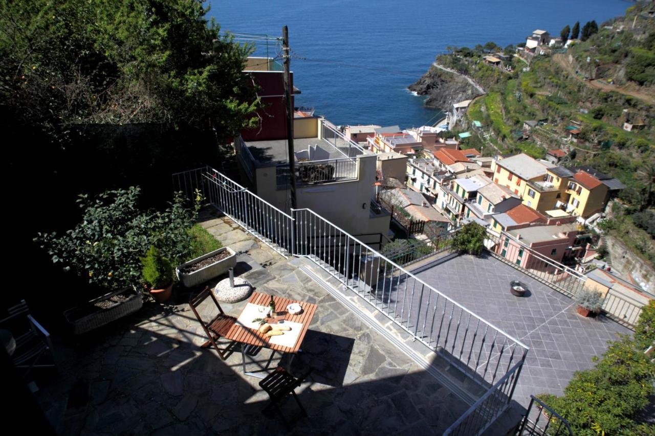 Aria Di Mare, Manarola - Camere Con Vista Mare! Exteriör bild