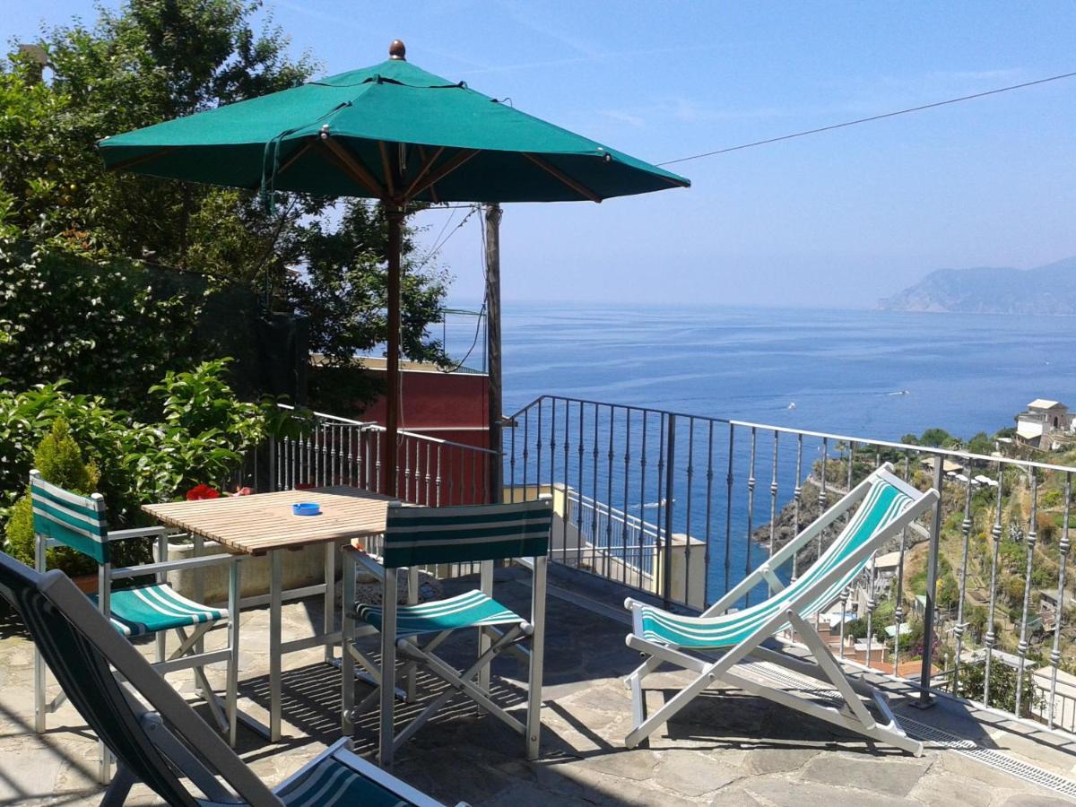 Aria Di Mare, Manarola - Camere Con Vista Mare! Exteriör bild
