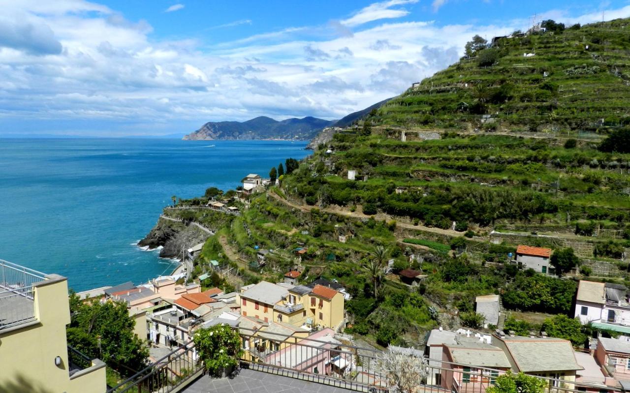 Aria Di Mare, Manarola - Camere Con Vista Mare! Exteriör bild